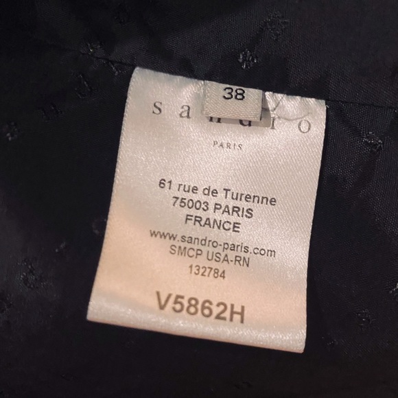 ♠️ Sandro Paris Black Blazer 👩‍💼 - Picture 5 of 14